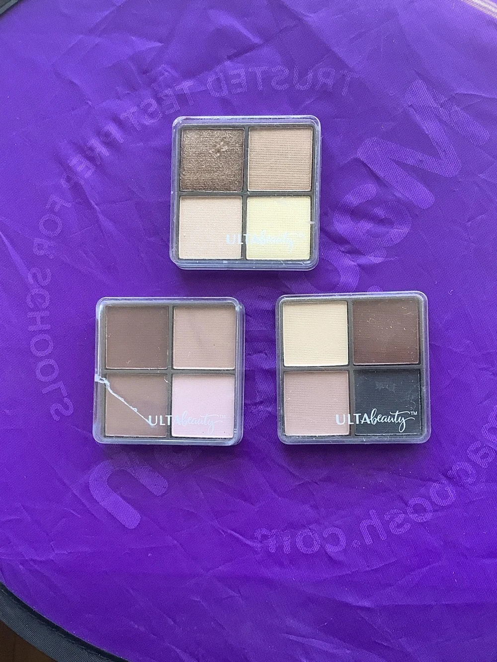 Ulta Beauty Neutral Eyeshadow Quads — Cream, Beige, Tan, Brown